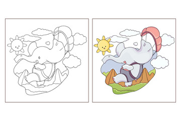Cute_animals_the_skydiver_coloring_page_(2)