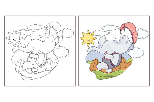 Cute_animals_the_skydiver_coloring_page_(2)
