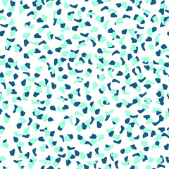 Abstract leopard skin vector seamles pattern irregular brush spots wild animal skin print. Simple irregular geometric design.