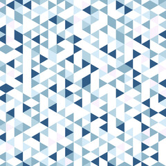 Abstract geometric background consisting of light blue triangles illustration