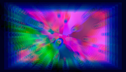 Abstract gradient glowing fantasy background.