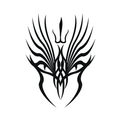 tato tribal abstract vector design illustration line art