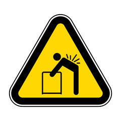 Lifting Hazard May Result In Injury See Safety Manual For Lifting Instructions