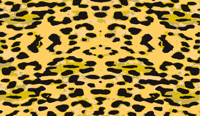 Fototapeta na wymiar Leopard skin closeup texture vector , vector background illustration