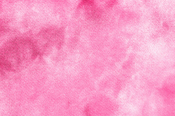 Abstract tie dye magenta pink fabric cloth Boho pattern texture for background or groovy wedding...