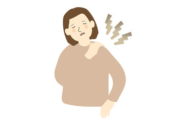 肩が凝っている女性