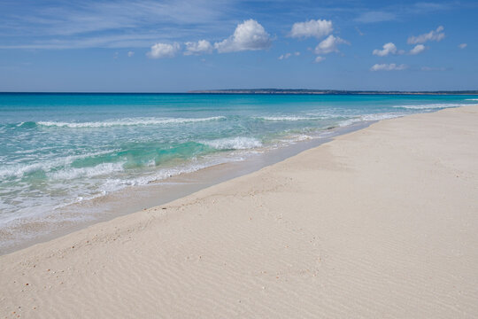 Es Arenals, Migjorn beach, Formentera, Pitiusas Islands, Balearic Community, Spain