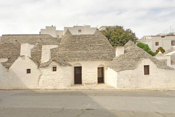 Trulli of Alberobello typical houses. Apulia, Italy.