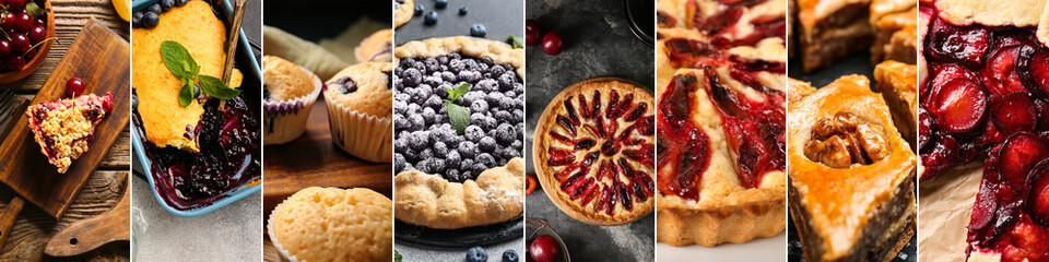 Set of delicious traditional pastries