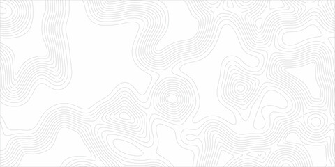 The concept of a conditional geography scheme and the terrain path. The stylized height of the topographic contour in lines. Background of the topographic map. 