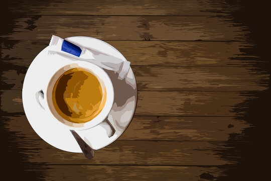 Coffee cup flat design image