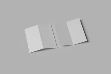 DL Bi Fold Blank Mockup