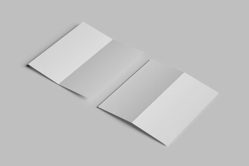 DL Bi Fold Blank Mockup