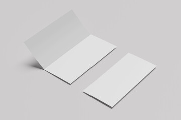 DL Bi Fold Blank Mockup