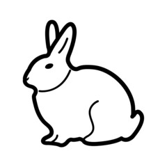 Black line icon for Rabbit Icon