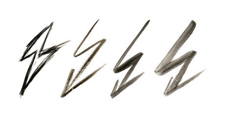 Brush Drawing Lighting Strike Icon