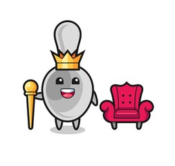 Fototapeta premium Mascot cartoon of spoon as a king
