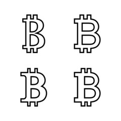 Bitcoin icon vector. bitcoin sign and symbol. payment symbol. cryptocurrency logo