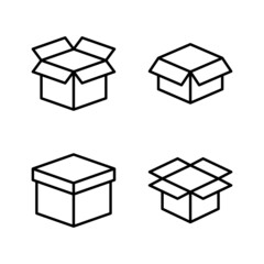Box icon vector. box sign and symbol, parcel, package