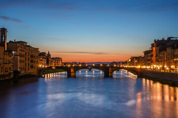 Naklejka premium ponte vecchio city