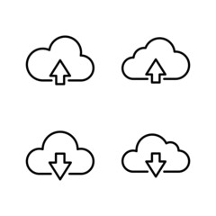 Cloud icon vector. cloud sign and symbol