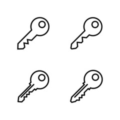 Key icon vector. Key sign and symbol.