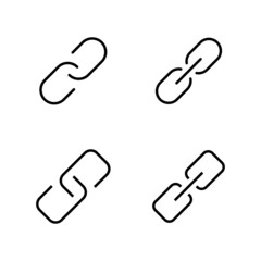 Link icon vector. Hyperlink chain sign and symbol