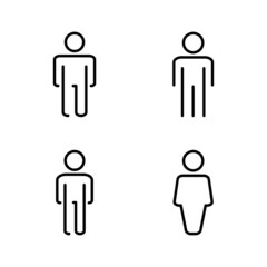Man icon vector. male sign and symbol. human symbol
