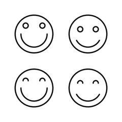Smile icon vector. smile emoticon icon. feedback sign and symbol
