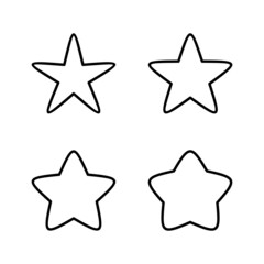 Obraz premium Star icon vector. rating sign and symbol. favourite star icon