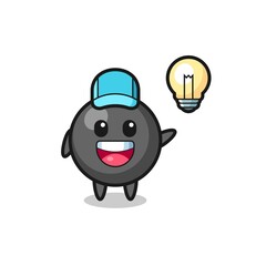 dot symbol character cartoon getting the idea
