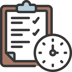 Timed Checklist Icon