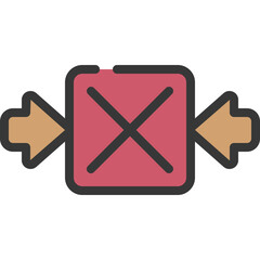 Obraz premium Do Not Pinch Icon