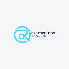 Obraz premium LETTER LOGO R