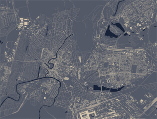 map of the city of Kryvyi Rih, Ukraine