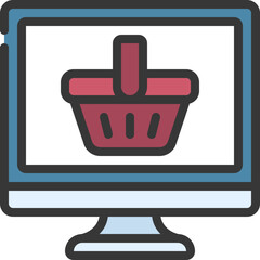 Computer Basket Icon