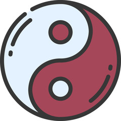 Fototapeta premium Ying Yang Icon