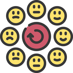 Obraz premium Emotional Cycle Icon