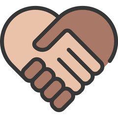 Handshake Heart Icon