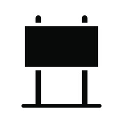 Obraz premium billboard icon in a flat design color editable