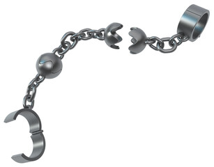 Shackles Ball Clamp Open