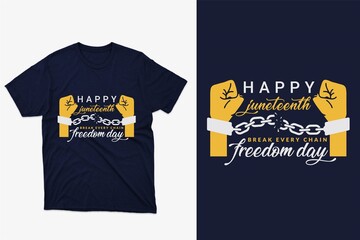 Happy Juneteenth freedom day black freedom day T-shirt
