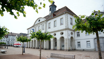 Fototapeta na wymiar Rathaus von Bad Karlshafen