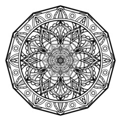 Mandalas for coloring book. Decorative round ornaments