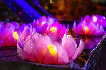 Awakening light festival in Chinatown, Bangkok, Thailand