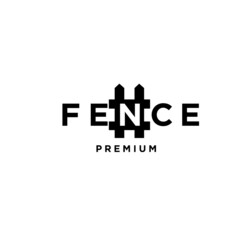 Fence vintage letter logo design