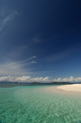 Tropical beach, San Blas archipelago, Panama - stock photo
