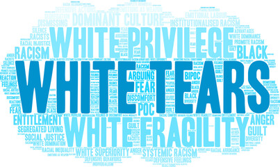 White Tears Word cloud on a white background. 
