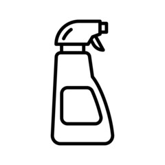 Cleaning spray icon. Household chemicals. Cleaning and disinfection.