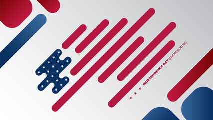 usa independence day background design template